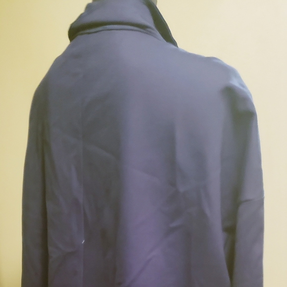 Studio Nouveau Stretch Knit Drop Shoulder Stand Collar 2-Pocket Jacket. Sz M/L - Picture 5 of 8